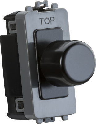1G 2-way 10-150W (5-100W LED) intelligent dimmer - matt black
