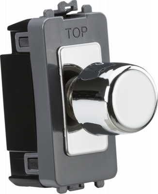 1G 2-way 10-150W (5-100W LED) intelligent dimmer - polished chrome