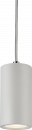 Dasan Single Short Fixed Round Pendant White