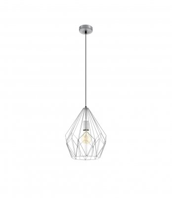 Pendant Light Steel Silver - CARLTON