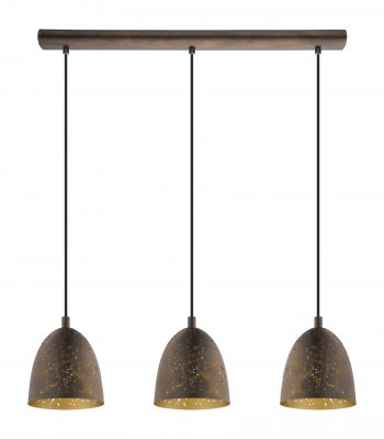 Pendant Light Steel Brown, Gold - SAFI