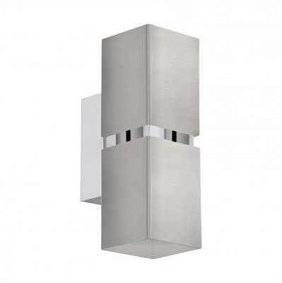 Wall Light Steel Satin Nickel, Chrome - PASSA