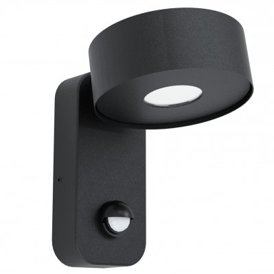 Wall Light Zinc-plated Steel Black / Plastic Transparent - PALOSCO