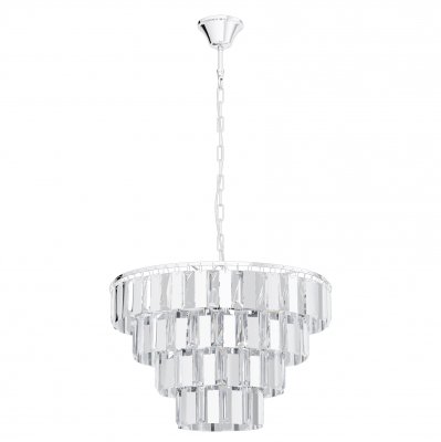 Pendant Light Steel Chrome / Brilliant Glass Clear - ERSEKA
