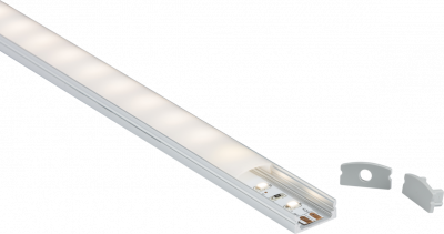 2M Aluminium Profile - Surface Mount Flat