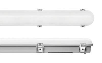 Trent 6ft Watt And CCT Switchable Non-corrosive Linear Luminaire With Built-in Emergency & Sensor