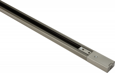 230V 10A Single Circuit Track Satin Nickel 1Mtr