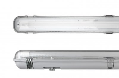 Indus 5ft Twin Non-corrosive Linear Luminaire For Kosnic LED T8 Lamps With Built-in Emergency