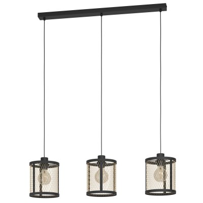 Pendant Light Steel Black / Steel Black, Brass - DELLOW