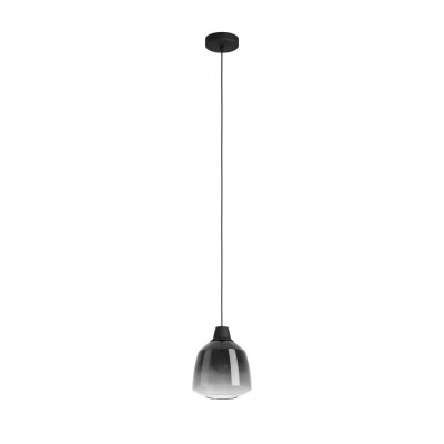 Pendant Light Steel Black / Glass Black-grey-transparent - SEDBERGH