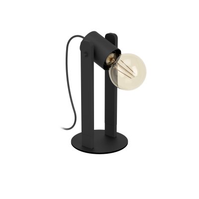 Table Light Steel, Wood Black - PLIMSOLL