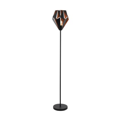Floor Light Steel Black, Copper - CARLTON 1