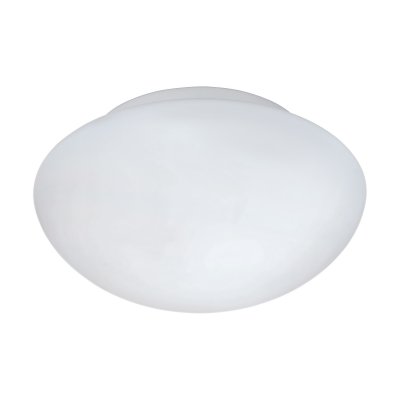 Wall / Ceiling Light Steel White / Glass Opal-matt White - ELLA