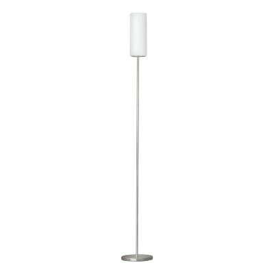 Floor Light Steel Satin Nickel / Satin Glass White Painted - TROY 3