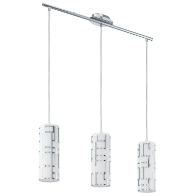 Pendant Light Steel Chrome / Glass White, Chrome - BAYMAN