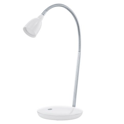 Table Light Plastic, Steel White, Chrome - DURENGO