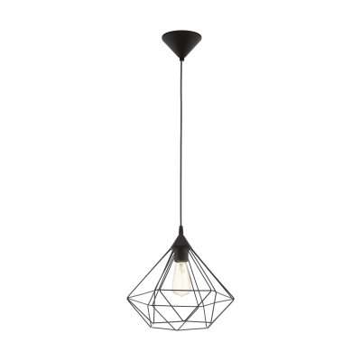 Pendant Light Plastic Black / Steel Black - TARBES