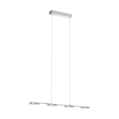 Pendant Light Steel Chrome / Plastic Clear, Satined - CARTAMA