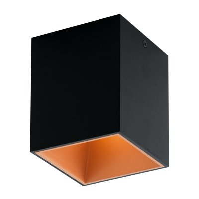 Ceiling Light Aluminium, Plastic Black, Copper - POLASSO