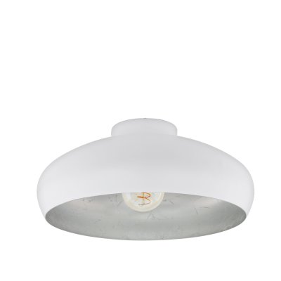 Ceiling Light Steel White, Silver - MOGANO