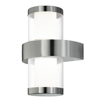Wall Light Stainless Steel Stainless Steel / Plastic White, Clear - BEVERLY 1