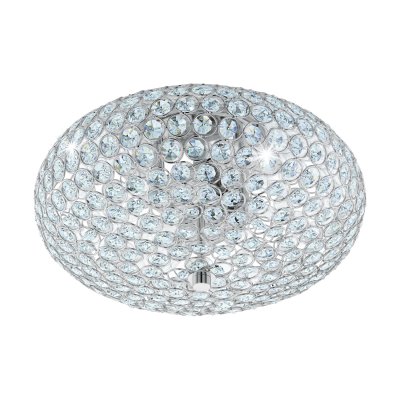 Ceiling Light Steel Chrome / Brilliant Glass Clear - CLEMENTE