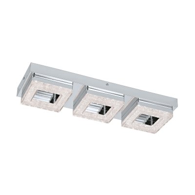 Wall / Ceiling Light Steel Chrome / Plastic, Brilliant Glass Chrome, Clear - FRADELO