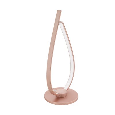 Table Light Aluminium Rose Gold / Plastic White - PALOZZA