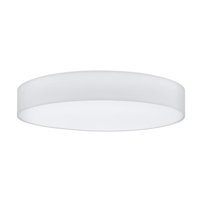 Ceiling Light Steel White / Fabric White - PASTERI