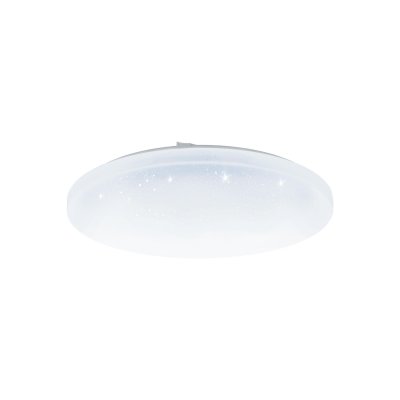 Wall / Ceiling Light Steel White / Plastic With Crystal Effect White - FRANIA-A