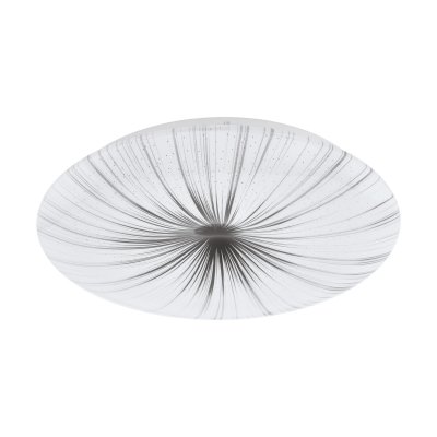 Wall / Ceiling Light Steel White / Plastic White, Silver - NIEVES