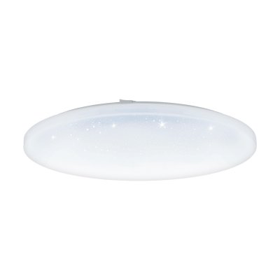 Wall / Ceiling Light Steel White / Plastic With Crystal Effect White - FRANIA-S