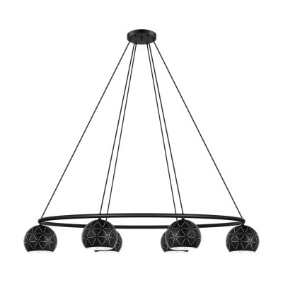 Pendant Light Steel Black, White - CANTALLOPS