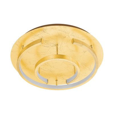 Ceiling Light Steel Gold-coloured / Plastic White - POZONDON