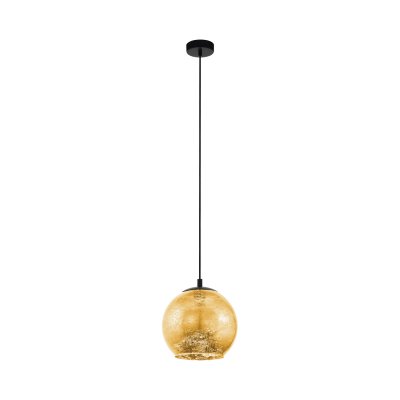 Pendant Light Steel Black / Glass Gold Color - ALBARACCIN