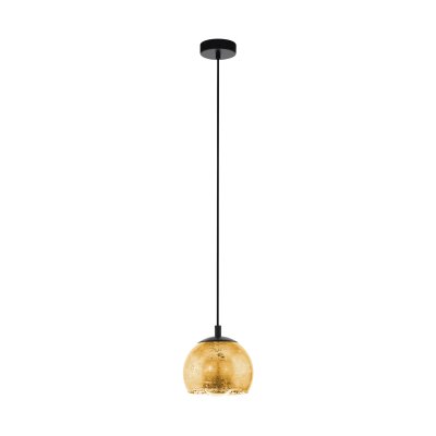 Pendant Light Steel Black / Glass Gold Color - ALBARACCIN