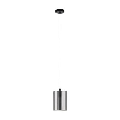 Pendant Light Steel Black / Smoked Glass Black-transparent - CADAQUES 1