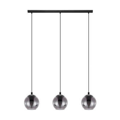 Pendant Light Steel Black / Glass Vaporized Black-transparent - ARISCANI