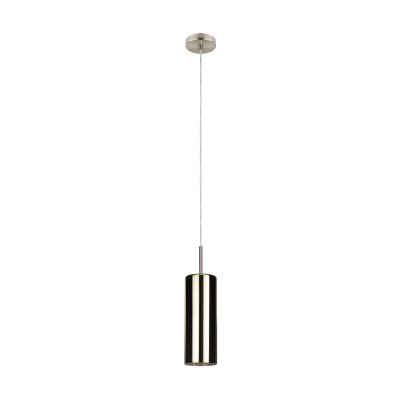 Pendant Light Steel Satin Nickel / Glass Vaporized Gold Color - SELVINO