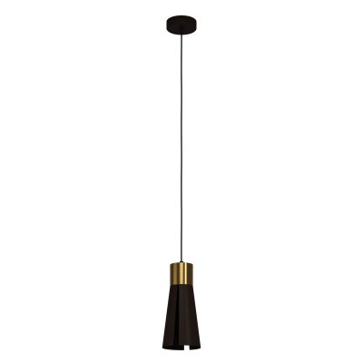 Pendant Light Steel Mokka Colour, Brushed Brass - LOSALOMAS