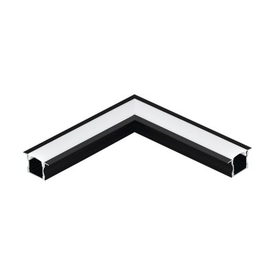 Accessory Aluminium Anodised Black - RECESSED PROFILE 2