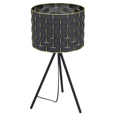 Table Light Steel Black / Fabric Black, Brass - MARASALES
