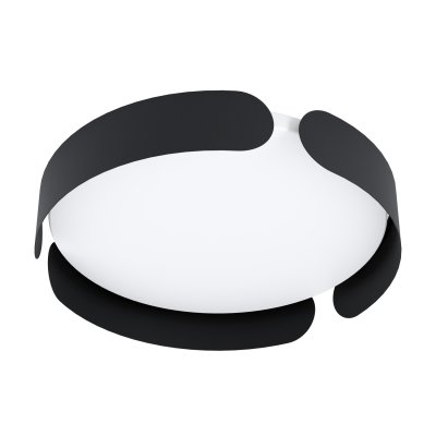 Ceiling Light Steel Black / Plastic White - VALCASOTTO