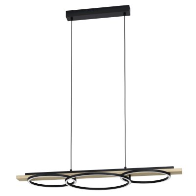 Pendant Light Steel Black, Brown / Plastic White - BOYAL