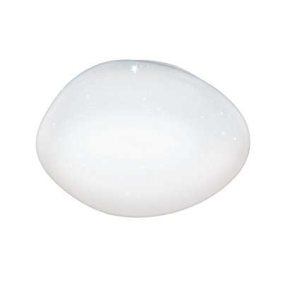 Ceiling Light Steel White / Plastic With Crystal Effect White - SILERAS-Z