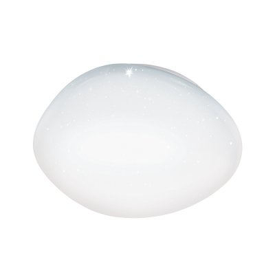 Ceiling Light Steel White / Plastic With Crystal Effect White - SILERAS-Z