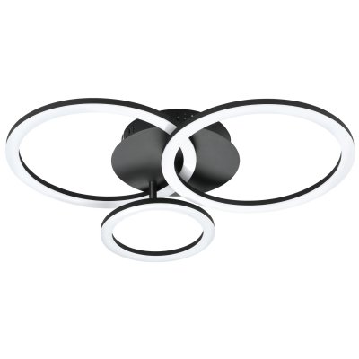 Ceiling Light Steel Black / Plastic White - PARRAPOS-Z