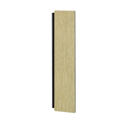 Wall Light Steel, Wood Black, Brown - ZUBIALDE
