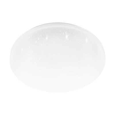 Wall / Ceiling Light Steel White / Plastic With Crystal Effect White - FRANIA-S