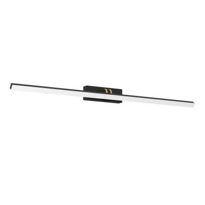 Mirror Light Plastic Black, Brass / Plastic White - VERDELLO